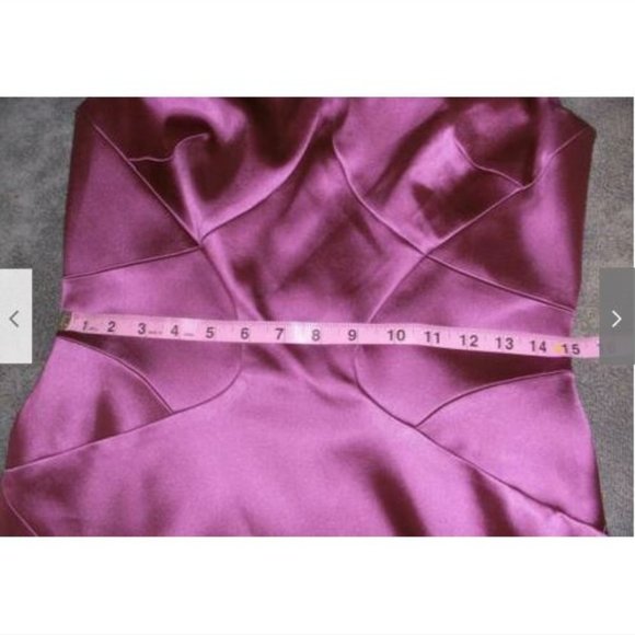 NWT Zac Posen Seam Detail Stretch Satin Cocktail Dress 6 - Picture 12 of 14